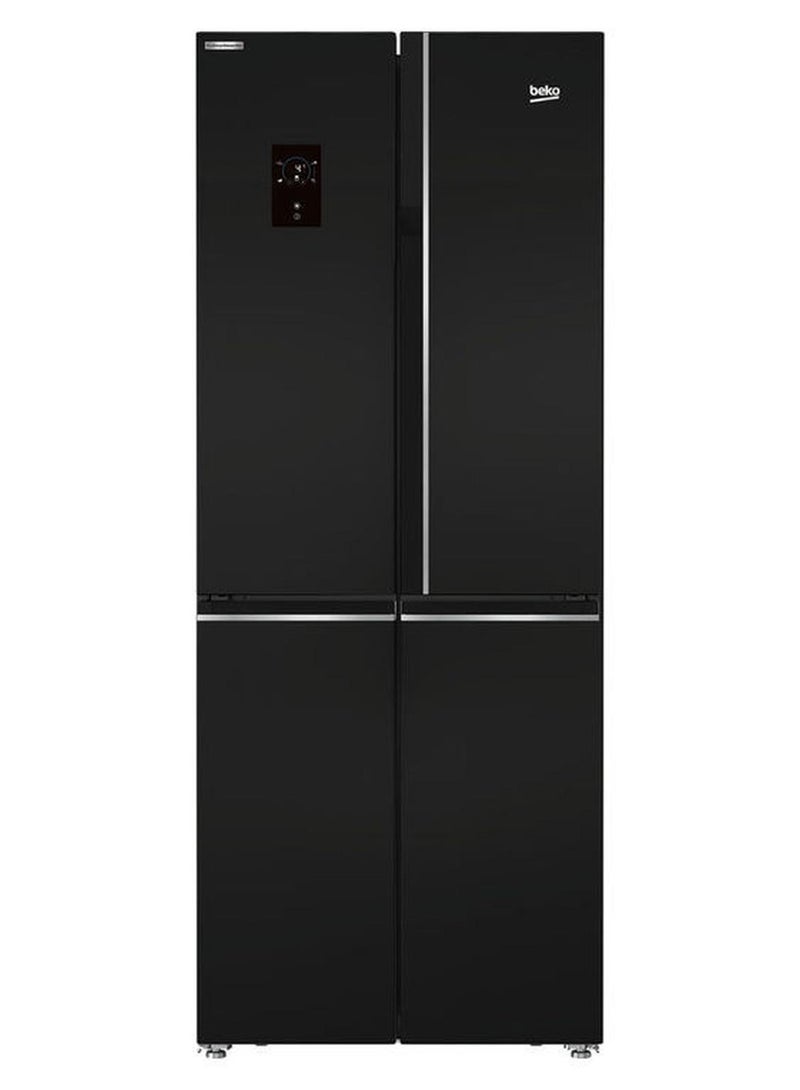 Beko Digital Refrigerator Side By Side 450 Liter No Frost 515 kW GNE480E20ZBH Black - Image 1