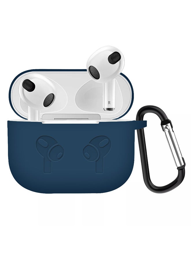 MARGOUN - Protective Shockproof Silicone Case Cover for Apple AirPods 3 3rd Generation Dark Blue - Image 1