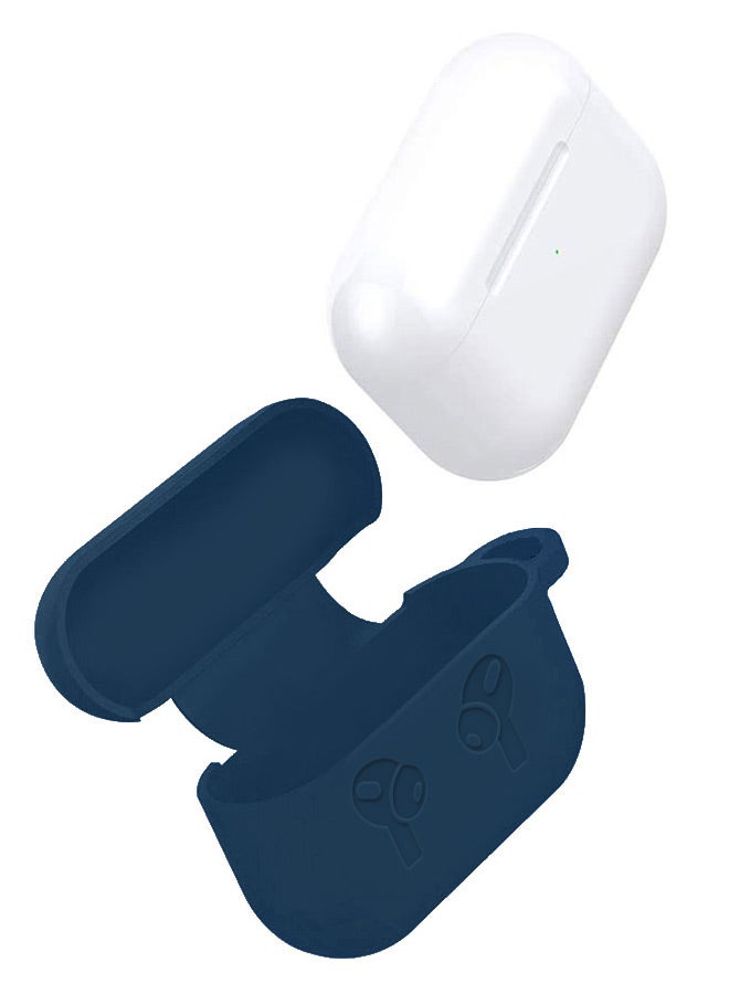 MARGOUN - Protective Shockproof Silicone Case Cover for Apple AirPods 3 3rd Generation Dark Blue - Image 1