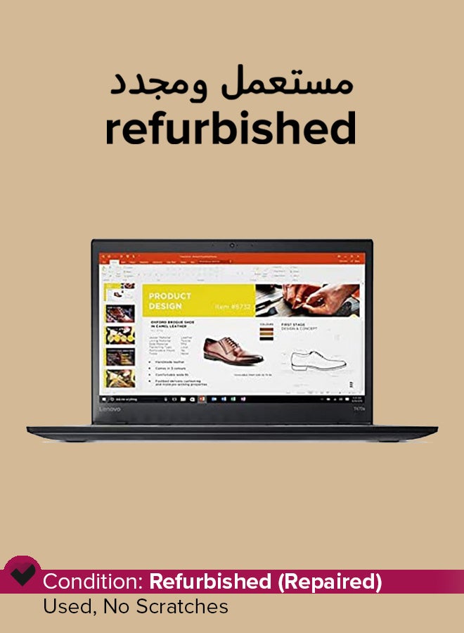 Lenovo Refurbished - Thinkpad T470s Business Laptop With 14-Inch Display,Intel Core i7 Processor/7th Gen/8GB RAM/256GB SSD/Intel HD Graphics 620 English/Arabic Black - Image 1