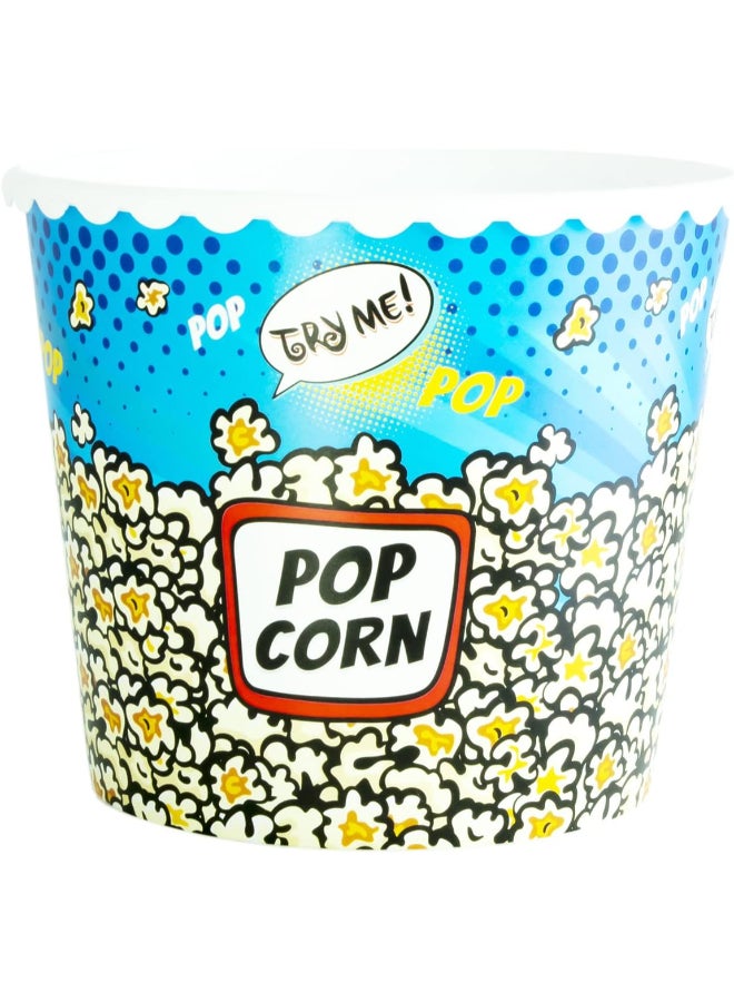 Herevin 2.3 Litre Popcorn & Chips Bowl – Multicolor | Large Capacity Snack Serving Bowl | Lightweight & Durable Plastic Bowl for Popcorn, Chips, Nachos, Fries & Party Snacks | Ideal for Home, Movie Nights & Family Gatherings Blue 34cm - Image 1