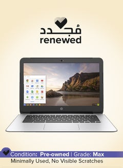 HP Renewed - Chromebook G4 (2015) Laptop With 14-Inch Display,Intel Celeron Processor/2nd Gen/4GB RAM/16GB SSD/256MB Intel HD Graphics English Black  - Image 1