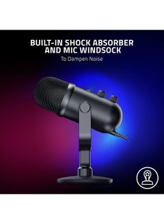 RAZER Razer Seiren V2 X USB Condenser Microphone for Streaming and Gaming on PC, Supercardioid Pickup Pattern, Integrated Digital Limiter, Mic Monitoring and Gain Control, Built-in Shock Absorber - Black  - Image 5