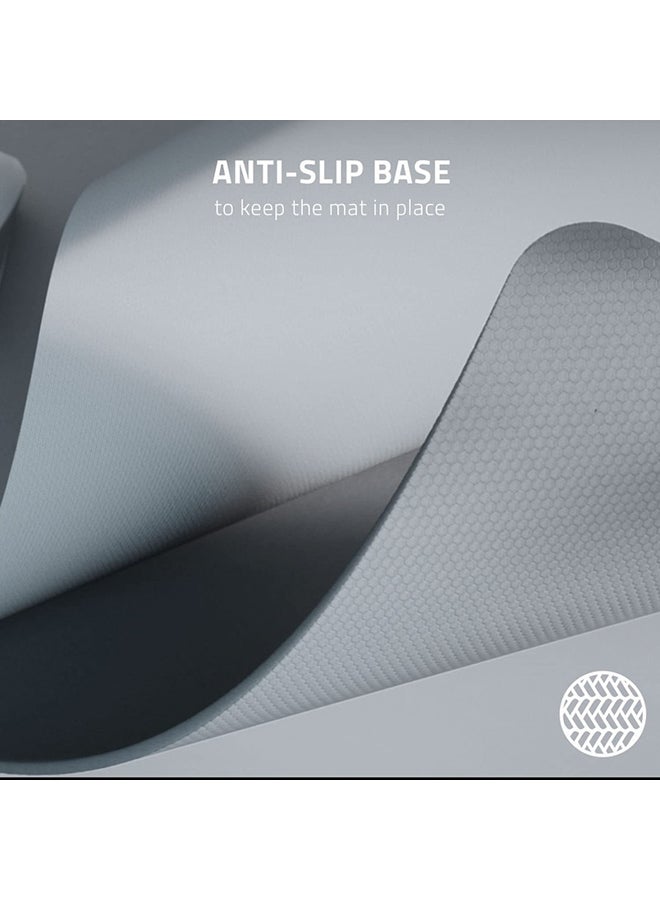 RAZER - Razer Pro Glide Soft Mouse Mat XXL Size, Thick, High-Density Rubber Foam, Textured Micro-Weave Cloth Surface, Anti-Slip Base - Mercury White - Image 1