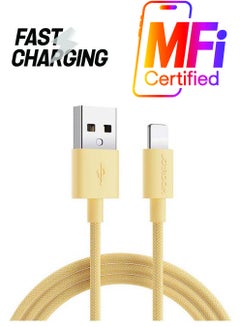 JOYROOM Colourful Fast Charging and Data Transmission For iPhone 1M Yellow  - Image 1