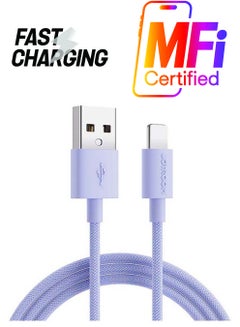 JOYROOM Colorful Fast Charging Cable For iPhone 1M Purple  - Image 1