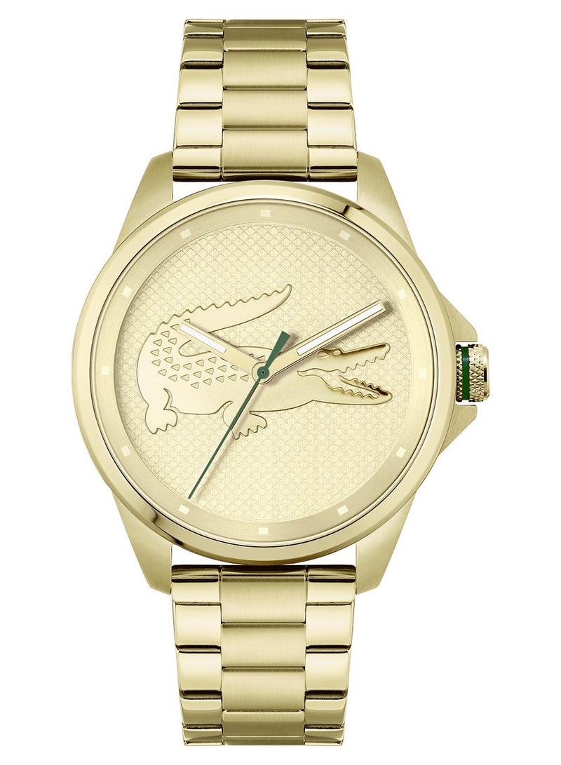 لاكوست ساعة لو كروك للرجال بمينا بلون الشمبانيا - 2011133 للرجال - Image 1