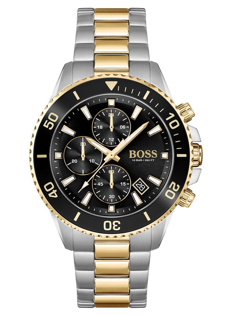 HUGO BOSS Men's Admiral  Black Dial Watch - 1513908 - Image 1