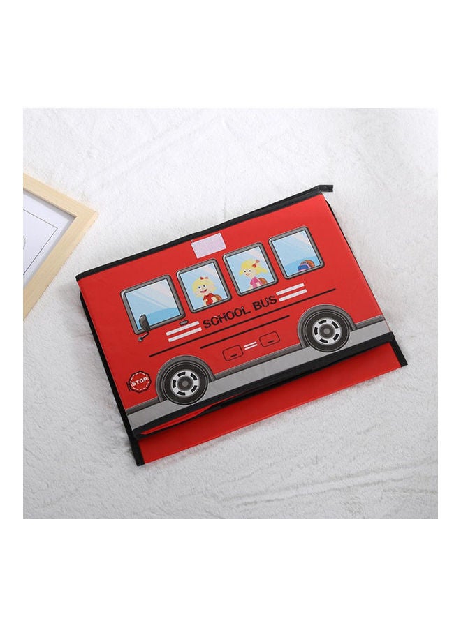 MissTiara School Bus Shaped Storage Box 9.84x9.84x15inch - Image 2