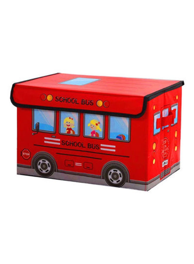 MissTiara School Bus Shaped Storage Box 9.84x9.84x15inch - Image 1