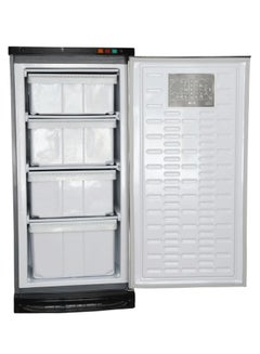 ألاسكا تذويب الفريزر العمودي مع 4 أدراج 190 L UP190 فضي داكن  - Image 2