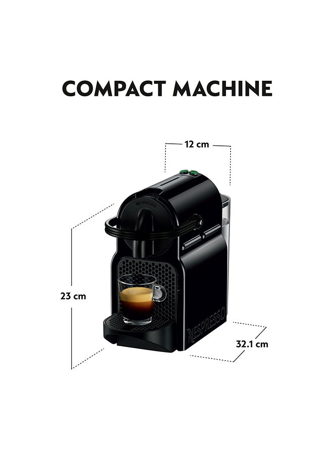 Nespresso - Original Inissia Black, Coffee Machine 1000 ml 1260 W NN- D40-ME-BK-NE5 Black - Image 1