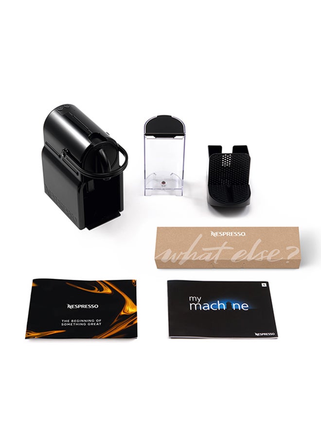Nespresso - Original Inissia Black, Coffee Machine 1000 ml 1260 W NN- D40-ME-BK-NE5 Black - Image 1