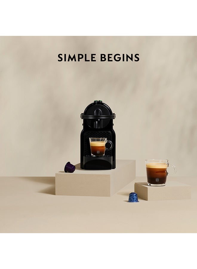 Nespresso - Original Inissia Black, Coffee Machine 1000 ml 1260 W NN- D40-ME-BK-NE5 Black - Image 1