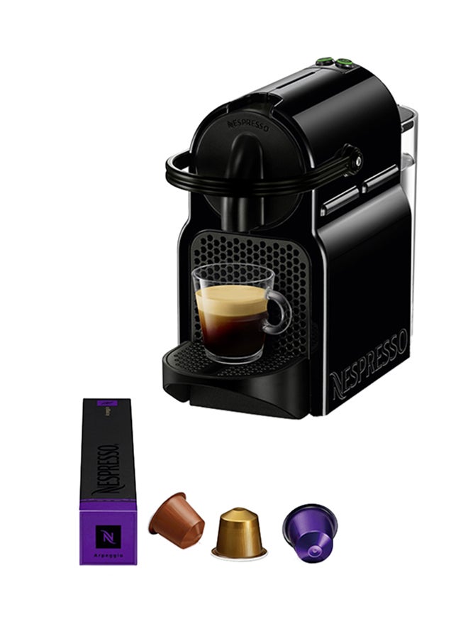 Nespresso - Original Inissia Black, Coffee Machine 1000 ml 1260 W NN- D40-ME-BK-NE5 Black - Image 1