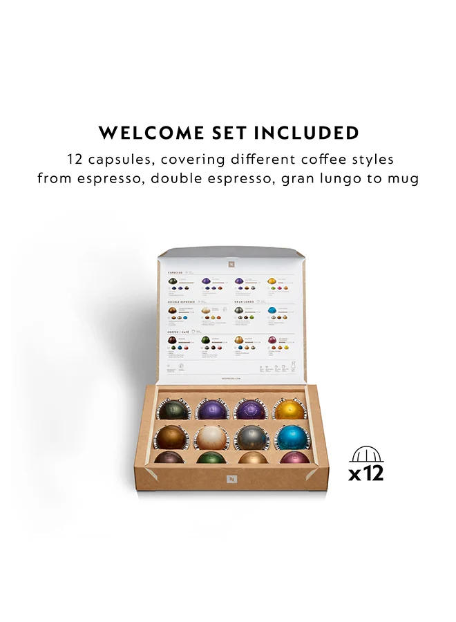 Nespresso Nespresso Vertuo Plus White, Coffee Machine 1710W 1710 W GCB2-GB-WH-NE1 White