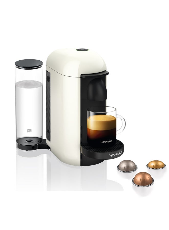 نسبرسو نسبريسو فيرتو بلس GCB2 ماكينة تحضير القهوة بالكبسولات، تحضر 5 أحجام أكواب للقهوة السوداء، 1.2 لتر، أبيض 1710 W GCB2-GB-WH-NE1 أبيض - Image 1