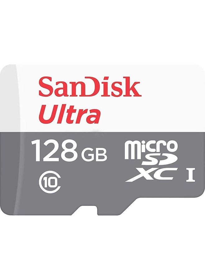 Sandisk - 128GB Ultra 80MB/s UHS-I Class 10 microSDXC Card-SDSQUNS-128G-GN6MN SDSQUNS-128G-GN6MN Grey - Image 1