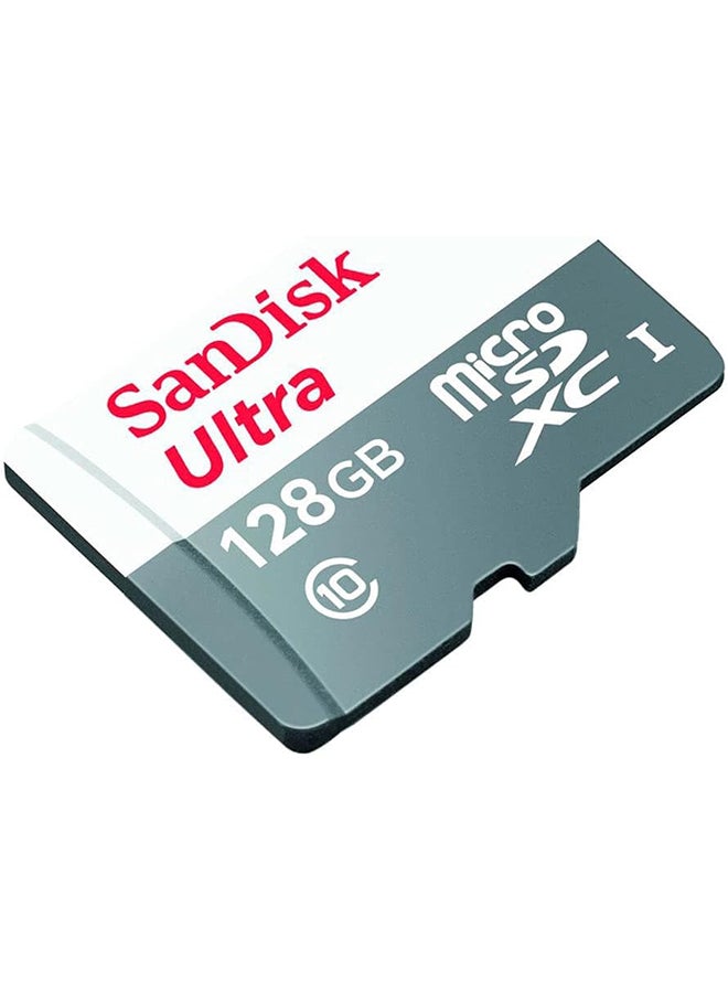 Sandisk - 128GB Ultra 80MB/s UHS-I Class 10 microSDXC Card-SDSQUNS-128G-GN6MN SDSQUNS-128G-GN6MN Grey - Image 1