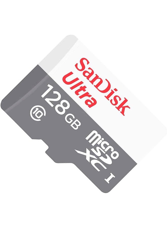 Sandisk - 128GB Ultra 80MB/s UHS-I Class 10 microSDXC Card-SDSQUNS-128G-GN6MN SDSQUNS-128G-GN6MN Grey - Image 1