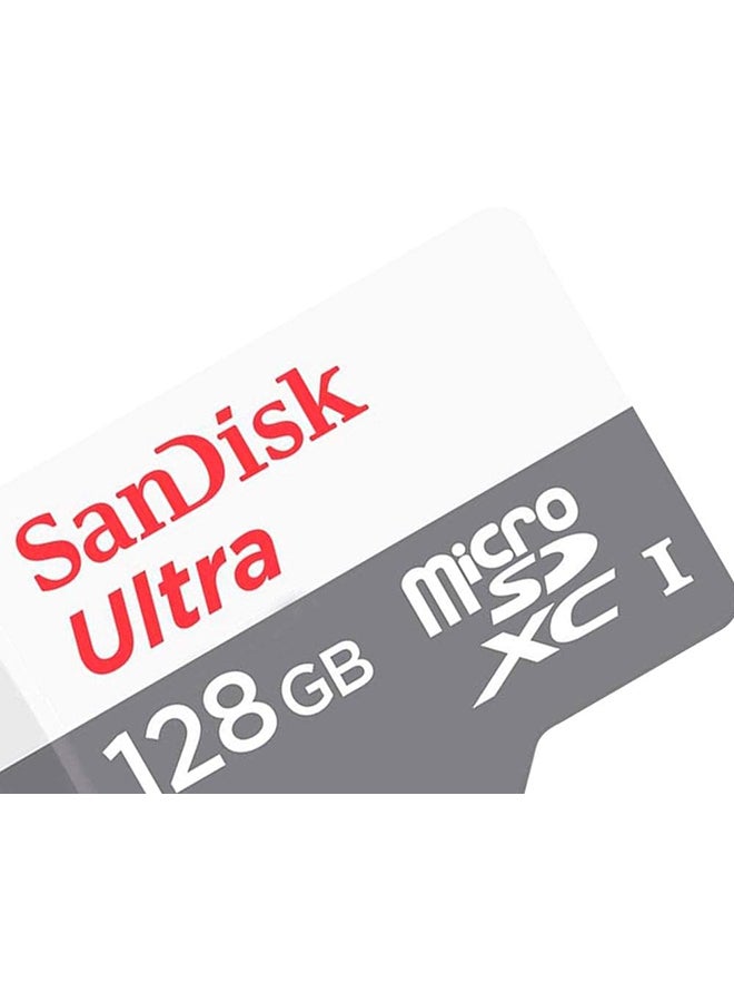 Sandisk - 128GB Ultra 80MB/s UHS-I Class 10 microSDXC Card-SDSQUNS-128G-GN6MN SDSQUNS-128G-GN6MN Grey - Image 1