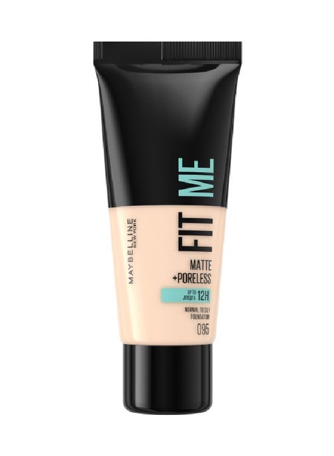 Fit Me Foundation, Matte & Poreless, Full Coverage Blendable Normal To Oily Skin 095 Fair Porcelain