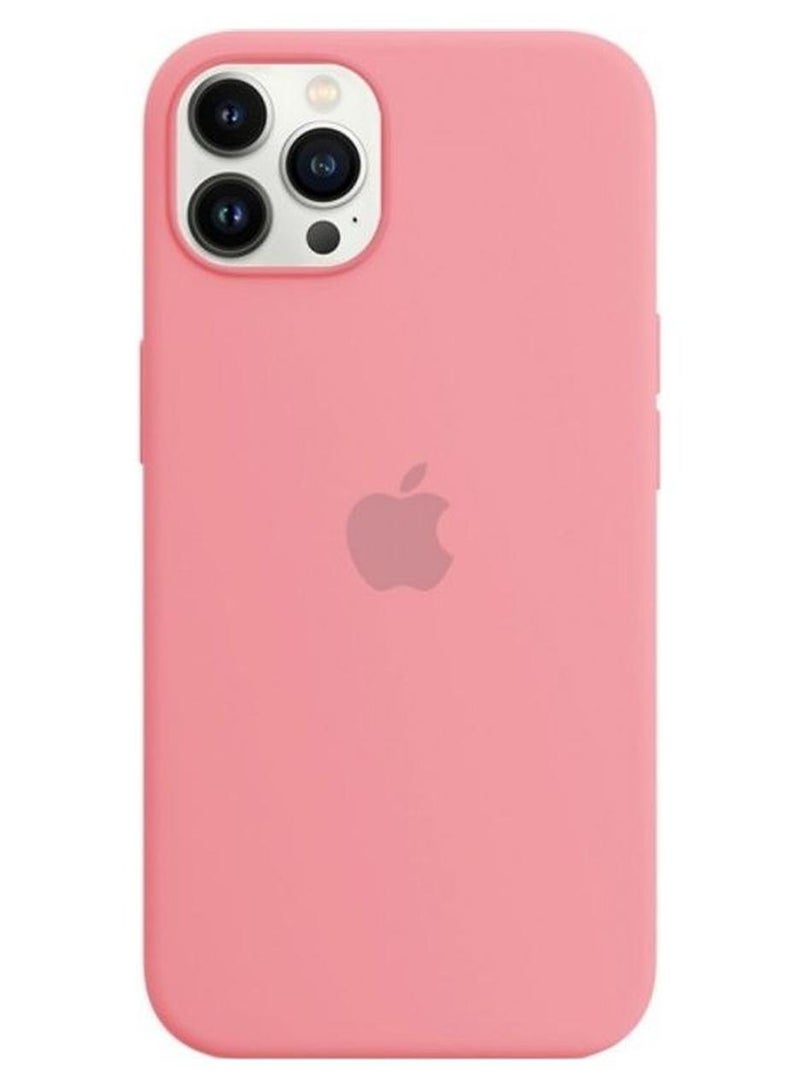 MARGOUN Protective Soft Silicone Case Cover for iPhone 13 Pro Chalk Pink - Image 1