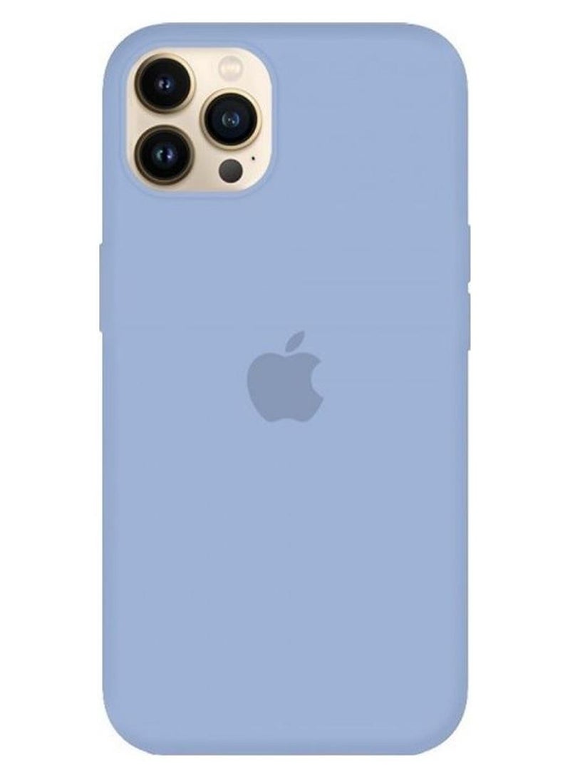 MARGOUN Protective Soft Silicone Case Cover for iPhone 13 Pro Max Light Blue - Image 1
