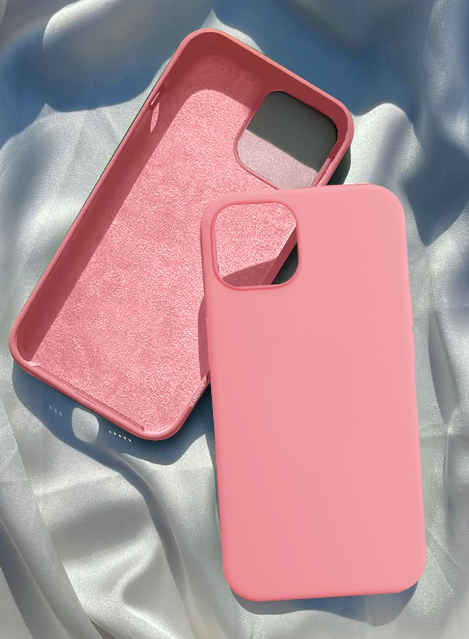 MARGOUN - Protective Soft Silicone Case Cover for iPhone 13 Pro Max Chalk Pink - Image 1