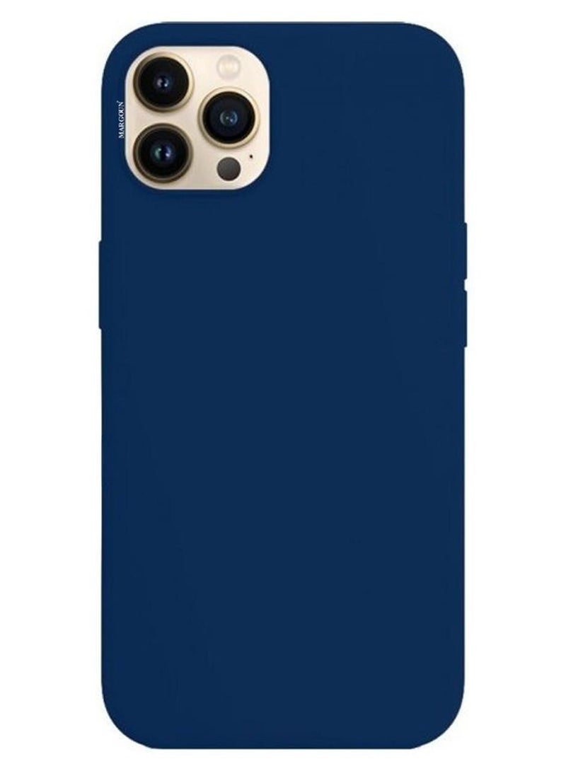 MARGOUN Protective Soft Silicone Case Cover for iPhone 13 Pro Max Royal Blue - Image 1