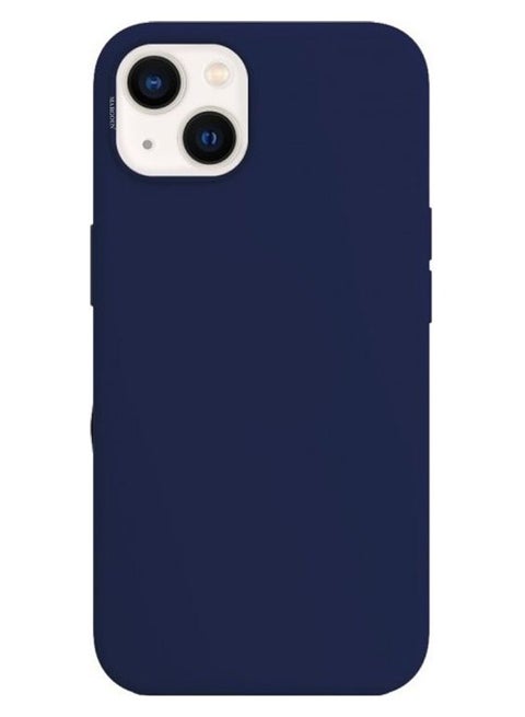 Protective Soft Silicone Case Cover for iPhone 13 Navy Blue