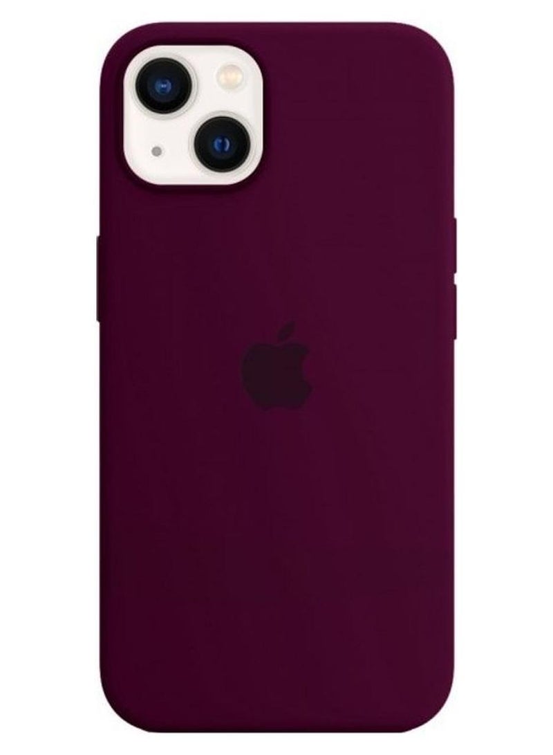 مارجون غطاء حماية واق من السيليكون الناعم لهاتف آيفون 13 برقوقي - Image 1