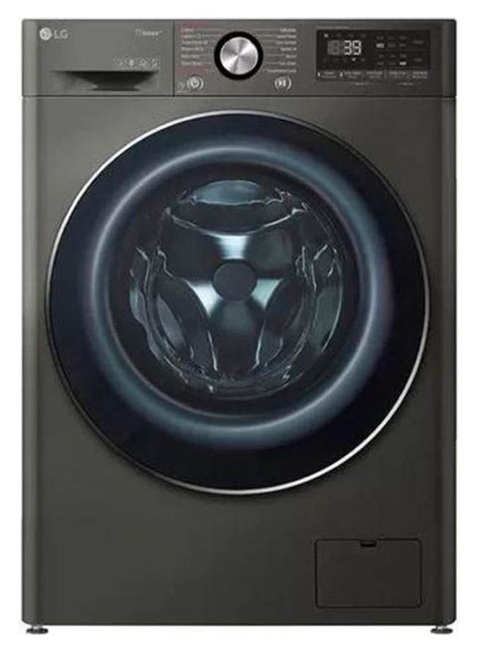 LG Washing Machine 9 Kg 1400 Rpm Steam With Dryer 5 Kg Direct Drive Motion Black Steel F4R5Vgg2E F4R5VGG2E-Black Black