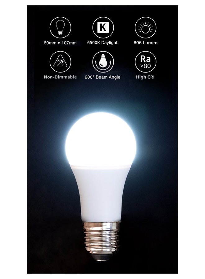 Osram 8W LED Daylight 6500K, E27 Base, 806lm Energy-efficient LED Bulb Cool White - Image 4