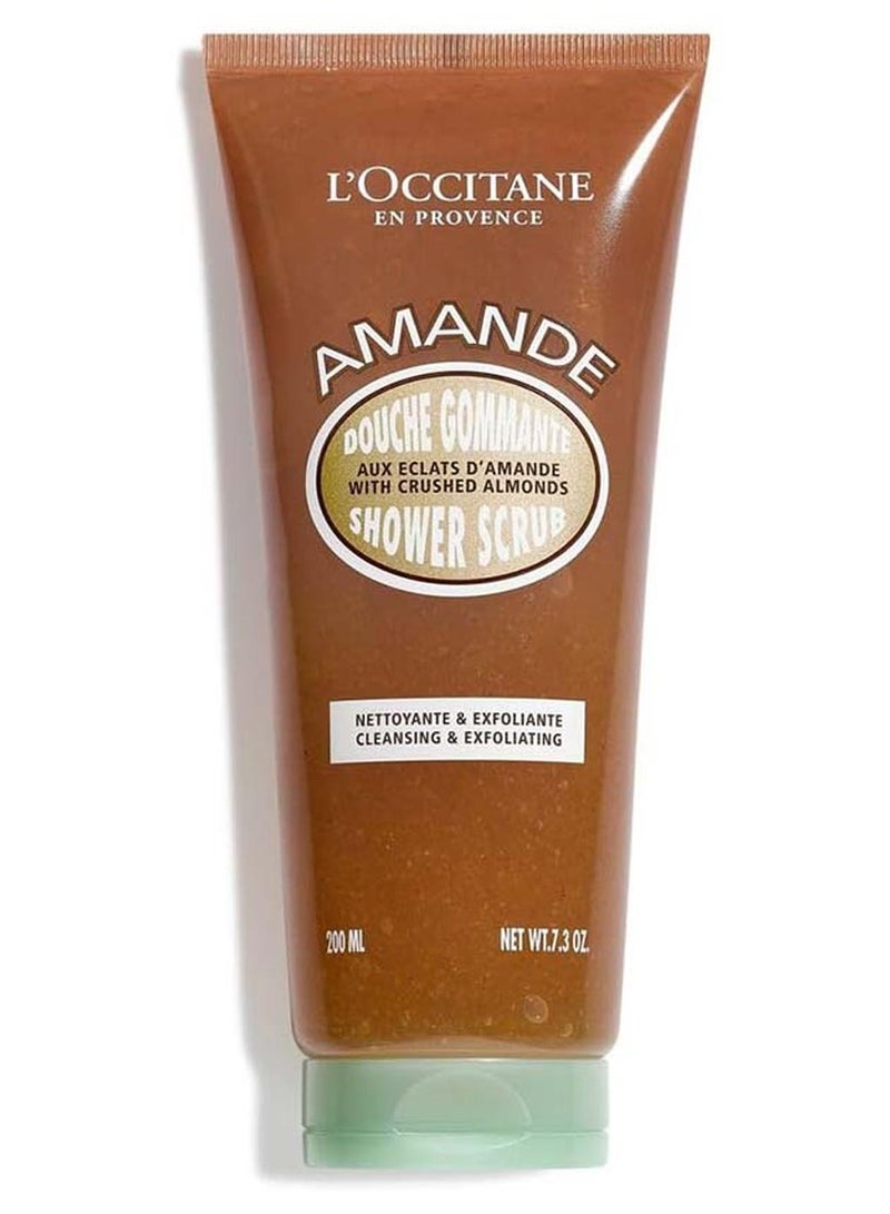 L'OCCITANE Amande Shower Scrub 200ml - Image 1