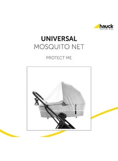 hauck Protect Me Universal Mosquito Net For Infant Car Seats, Prams, Pushchairs And Travel Cots, Insect Net With Elastic Edging, White  - Image 3