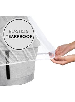 hauck Protect Me Universal Mosquito Net For Infant Car Seats, Prams, Pushchairs And Travel Cots, Insect Net With Elastic Edging, White  - Image 5