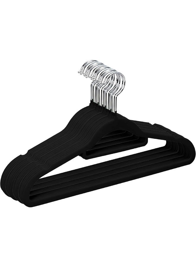 Feelings 24-Pieces Velvet Elegent Designed Hanger Set Black 45cm  - Image 2