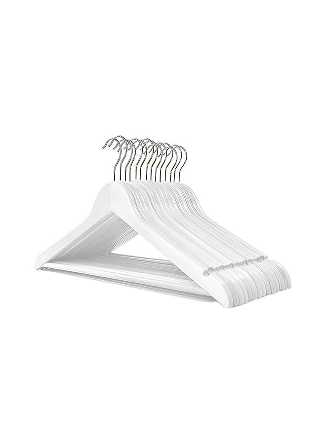 Feelings Wooden Hangers 12 Pcs Set White 45cm  - Image 1