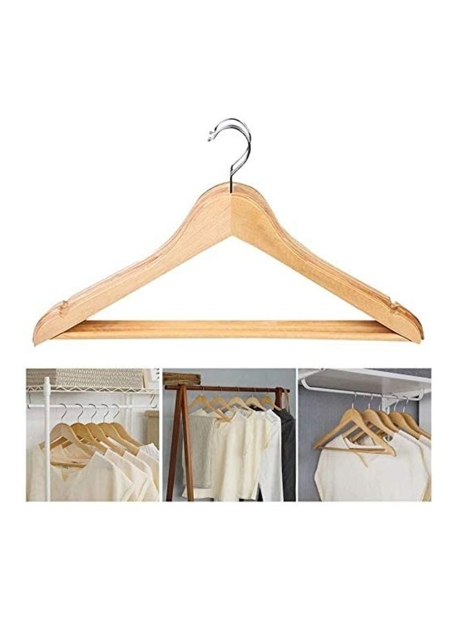 Feelings Wooden Hangers 12 Pcs Set Beige 45cm - Image 2