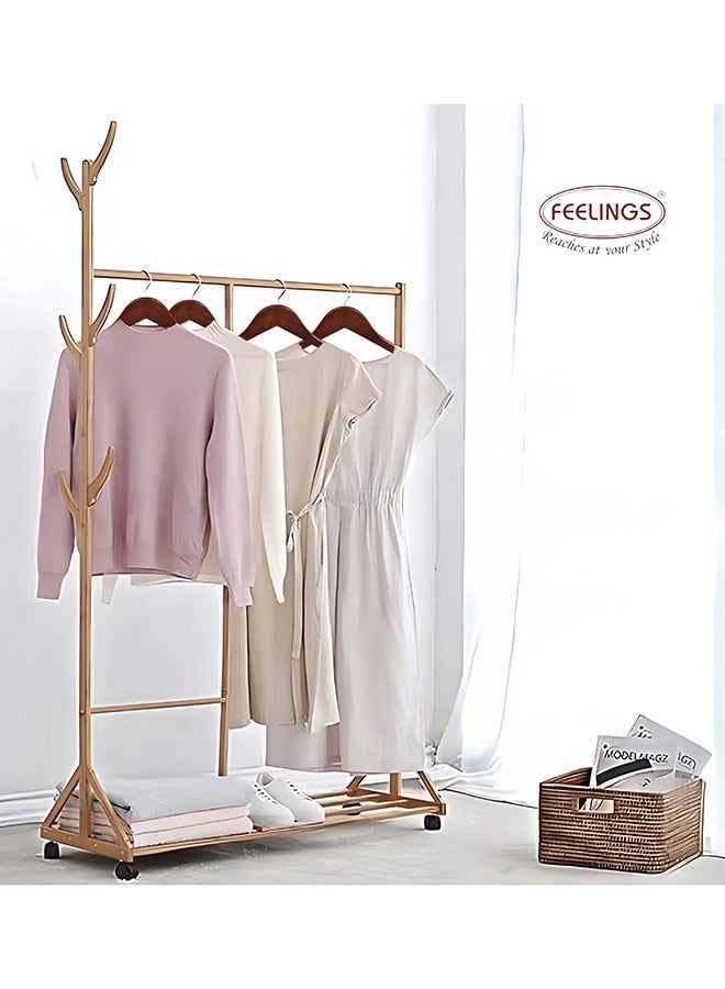 Feelings Wooden Hangers 12 Pcs Set Brown 45cm  - Image 4