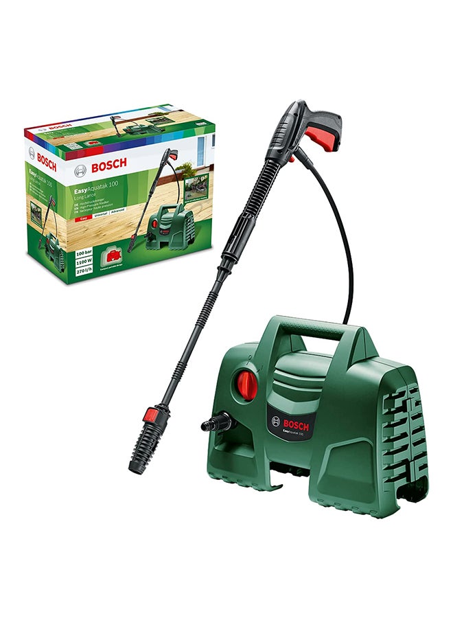 Bosch Easy Aquatak 100 Long Lance High Pressure Washer Machine with Accessories, 1100 w, 06008A7E01 Multicolour - Image 2