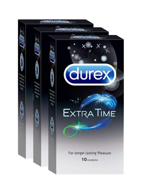 Pack of 3 10-Piece Extra Time Condom