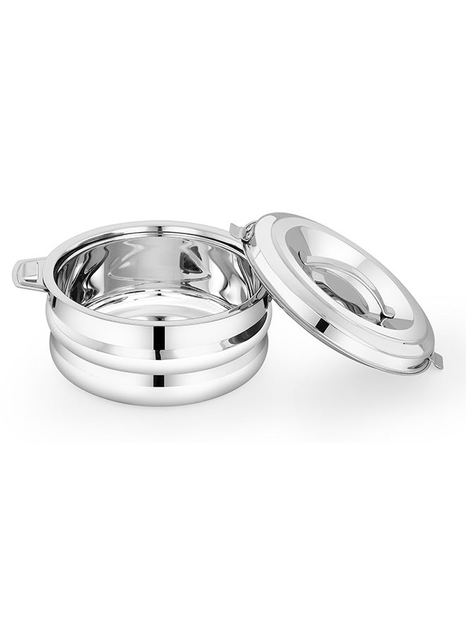 Royalford - Galaxy Double Wall SS Hot Pot Silver - Image 1
