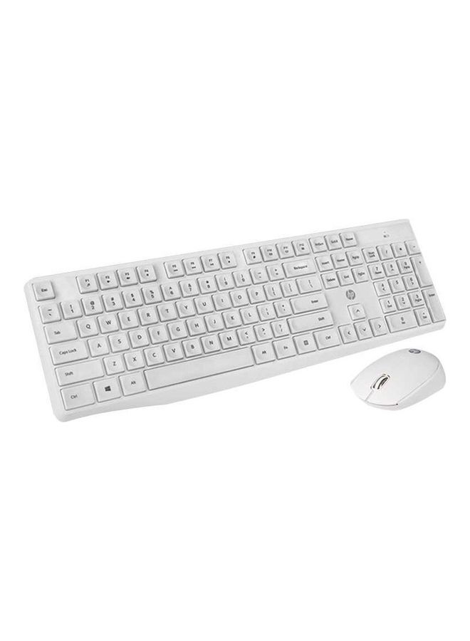 HP Wireless Keyboard and Mouse Combo Set White - Image 1