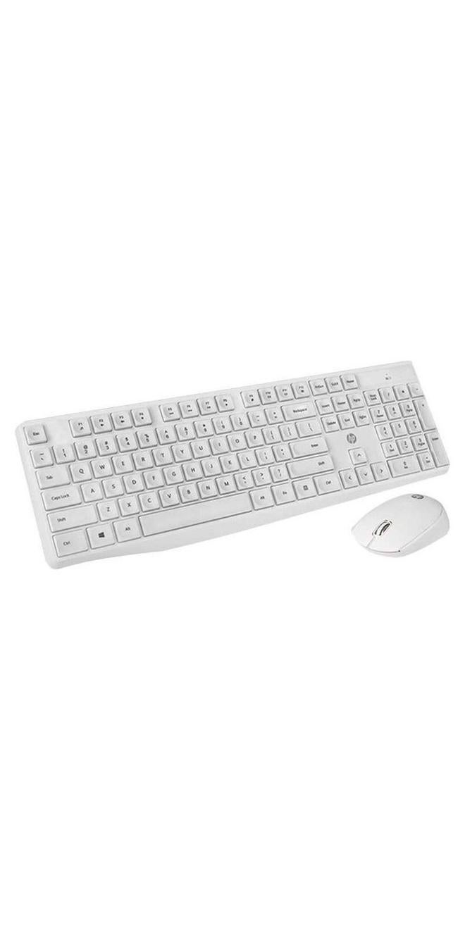 HP Wireless Keyboard and Mouse Combo Set White - Image 1