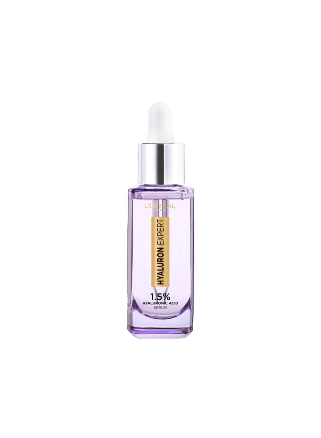 L'OREAL PARIS - Hyaluron Expert Replumping Serum With Hyaluronic Acid-Reduces fine lines  - Clear 50ml - Image 1