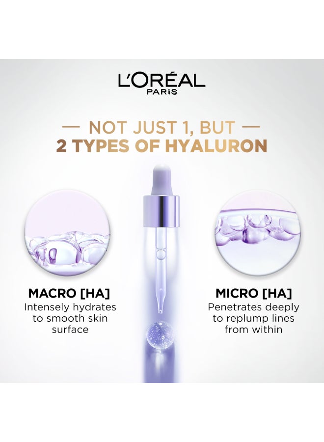 L'OREAL PARIS - Hyaluron Expert Replumping Serum With Hyaluronic Acid-Reduces fine lines  - Clear 50ml - Image 1