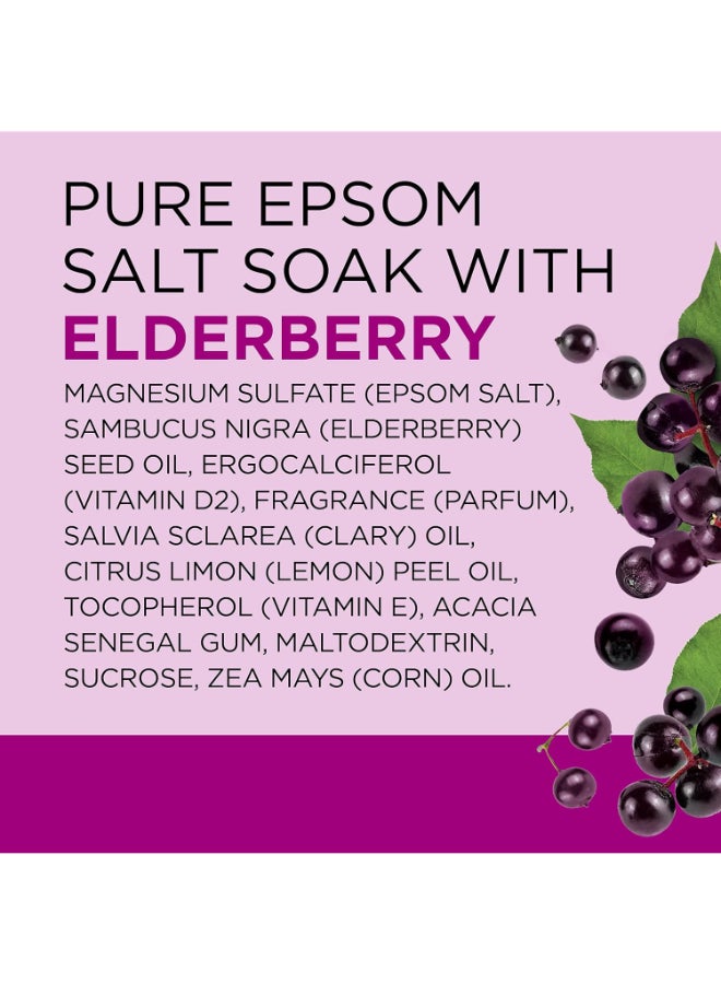 Dr Teal's - Epsom Bath Salt Black Elderberry 1.36kg - Image 1