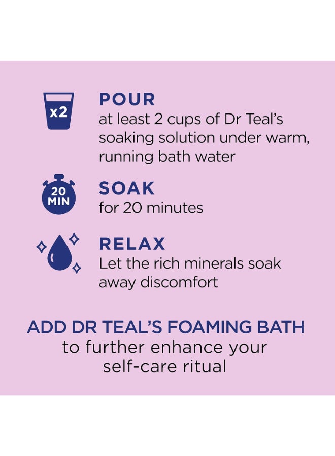 Dr Teal's - Epsom Bath Salt Black Elderberry 1.36kg - Image 1